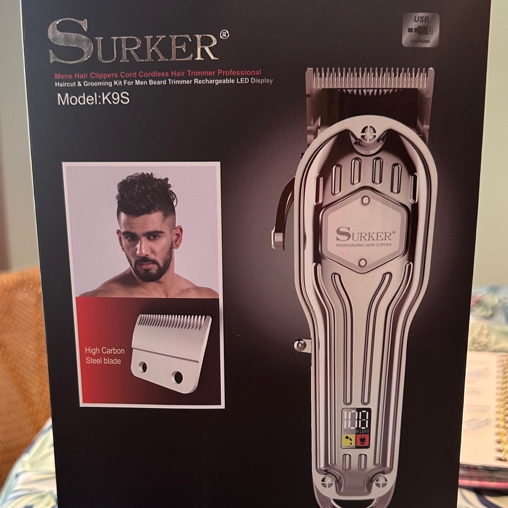 Silver Cordless Hair Trimmer for Men, used once